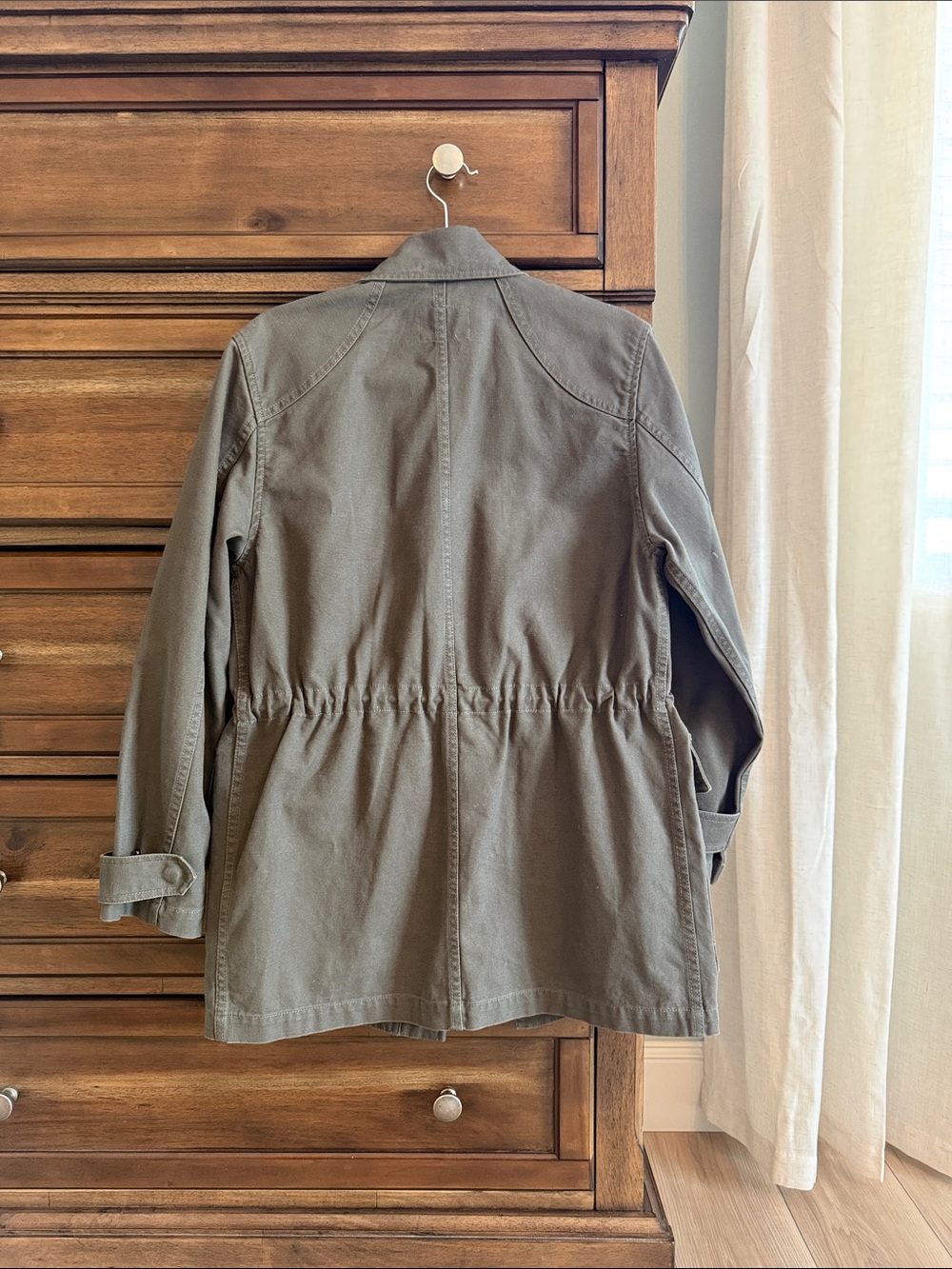 Aritzia Olive Green Utility Jacket with Front Flap Pockets - Picture 7 of 7